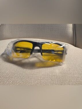 Black Frame Yellow Lens Anti-Glare Computer Glasses